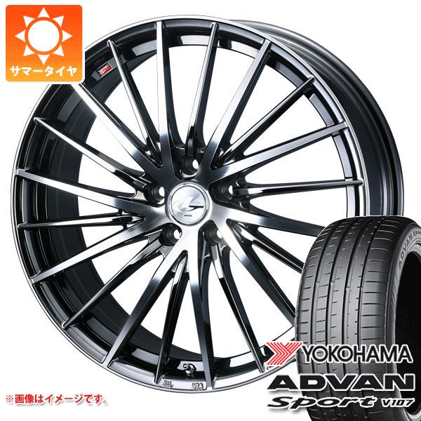 【タイヤ交換対象】サマータイヤ 245/45R20 103W XL ヨコハマ アドバンスポーツV107 ★ BMW承認 V107E レオニス FR 8.5-20 タイヤホイール4本セット