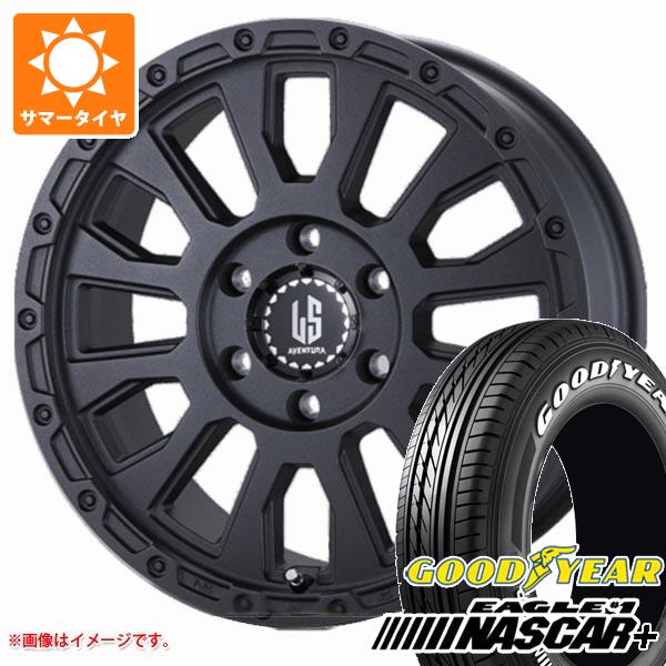 【タイヤ交換対象】NV350キャラバン E26用 サマータイヤ グッドイヤー イーグル ＃1 ナスカープラス 215/60R17C 109/107R ホワイトレター ラ・ストラーダ アヴェンチュラ 6.5-17 タイヤホイール4本セット