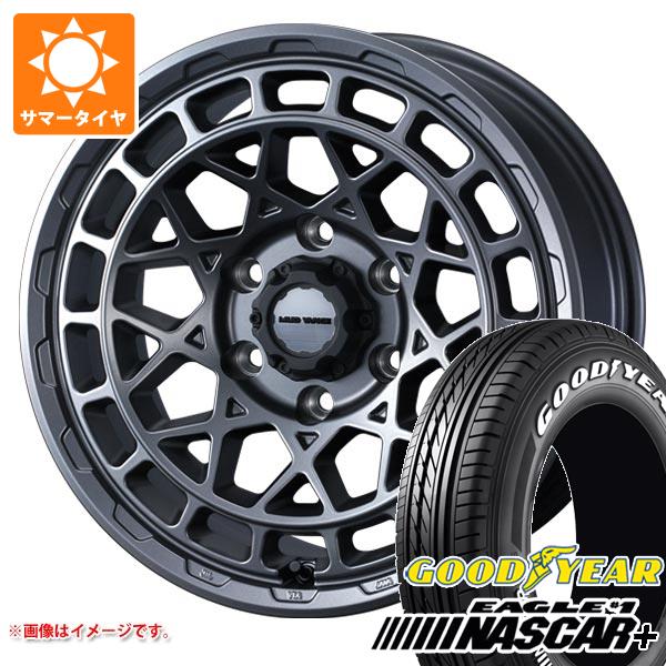 【タイヤ交換対象】ハイエース 200系用 2026年製 サマータイヤ グッドイヤー イーグル ＃1 ナスカープラス 215/65R16C 109/107R ホワイトレター マッドヴァンスX タイプM 6.5-16 タイヤホイール4本セット