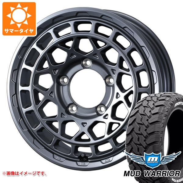 【タイヤ交換対象】5本セット スズキ ジムニーノマド JC74W用 サマータイヤ モンスタ マッドウォーリアー LT235/70R16 104/101Q ホワイトレター マッドヴァンスX タイプM 6.0-16 タイヤホイール5本セット