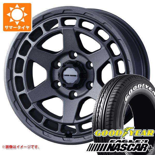 【タイヤ交換対象】ハイエース 200系用 2026年製 サマータイヤ グッドイヤー イーグル ＃1 ナスカープラス 215/65R16C 109/107R ホワイトレター マッドヴァンスX タイプS 6.5-16 タイヤホイール4本セット