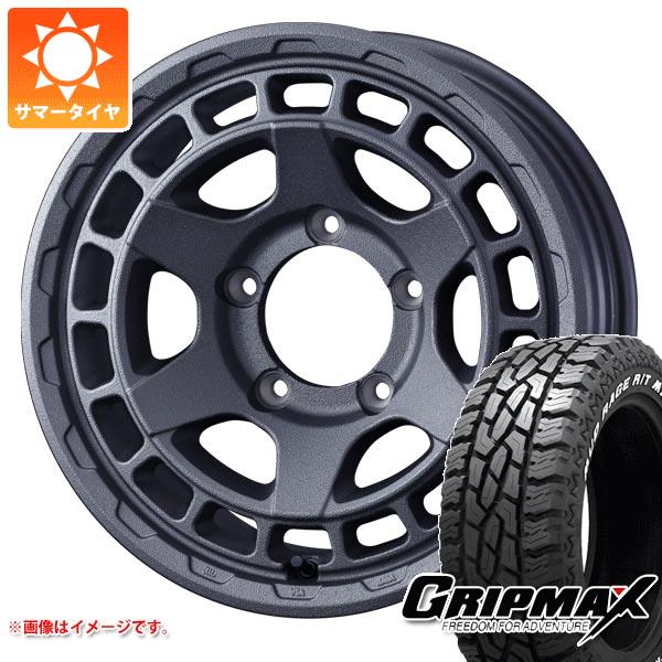 【タイヤ交換対象】スズキ ジムニーシエラ JB74W用 サマータイヤ グリップマックス マッドレイジ R/T MAX LT185/85R16 105/103Q ホワイトレター マッドヴァンスX タイプS 6.0-16 タイヤホイール4本セット
