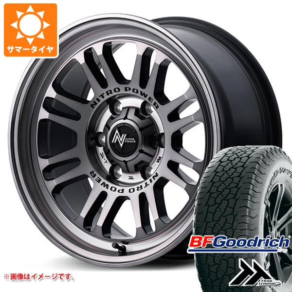 【タイヤ交換対象】ランドクルーザー プラド 150系用 サマータイヤ BFグッドリッチ トレールテレーンT/A 265/65R17 112T アウトラインホワイトレター ナイトロパワー M16 アサルト 8.0-17 タイヤホイール4本セット