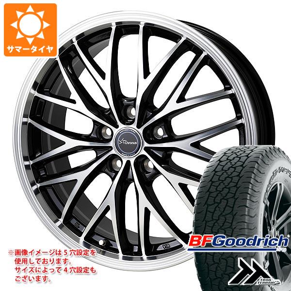 【タイヤ交換対象】サマータイヤ 225/60R18 100H BFグッドリッチ トレールテレーンT/A ブラックレター クロノス CH-113 7.0-18 タイヤホイール4本セット