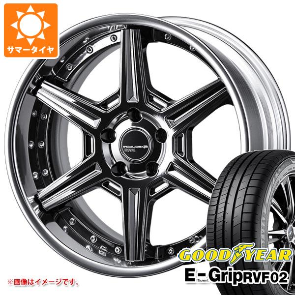 【タイヤ交換対象】サマータイヤ 225/45R19 96W XL グッドイヤー エフィシエントグリップ RVF02 SSR エグゼキューター RC06R 8.0-19 タイヤホイール4本セット