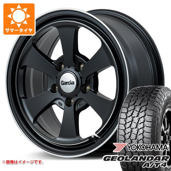 【タイヤ交換対象】ミツビシ エクリプスクロス GK系用 サマータイヤ ヨコハマ ジオランダー A/T4 G018 225/70R16 103H ブラックレター ガルシア ダラス6 7.0-16 タイヤホイール4本セット