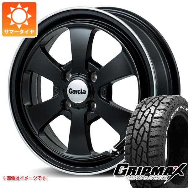 【タイヤ交換対象】エブリイバン DA17V用 サマータイヤ グリップマックス マッドレイジ R/T MAX 145R14C 85/83Q ホワイトレター ガルシア ダラス6 4.5-14 タイヤホイール4本セット