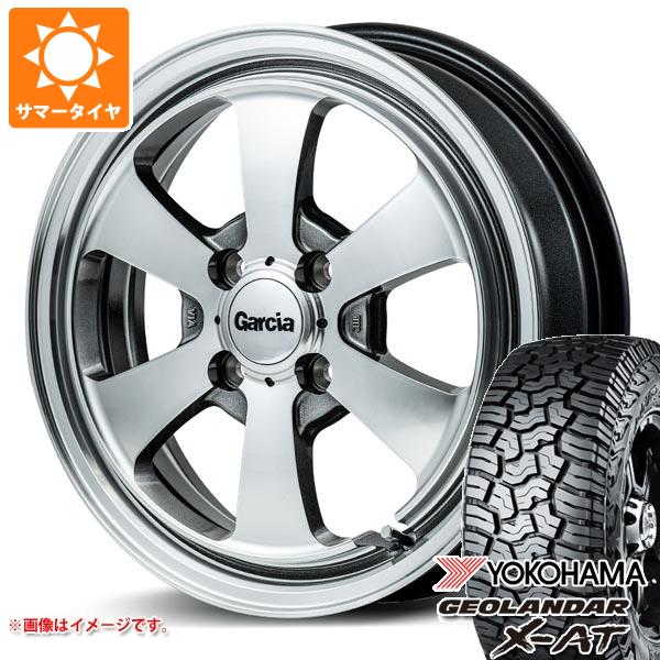 【タイヤ交換対象】ハイゼットトラック S500系用 2024年製 サマータイヤ ヨコハマ ジオランダー X-AT G016 145R14C 85/83Q ブラックレター G016A ガルシア ダラス6 4.5-14 タイヤホイール4本セット