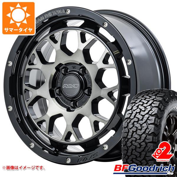 【タイヤ交換対象】5本セット ジープ ラングラー JK/JL系用 サマータイヤ BFグッドリッチ オールテレーンT/A KO2 33x12.50R17LT 120S ブラックレター レイズ デイトナ M9+ タイヤホイール5本セット