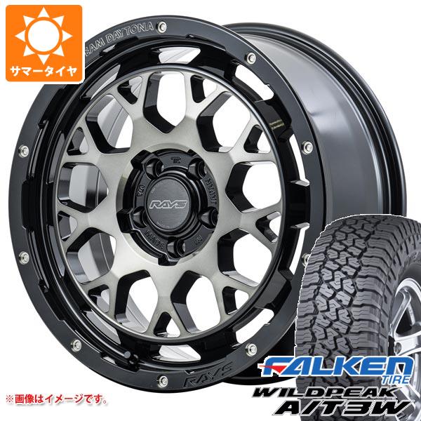 【タイヤ交換対象】ジープ ラングラー JK/JL系用 サマータイヤ ファルケン ワイルドピーク A/T3W LT285/70R17 116Q レイズ デイトナ M9+ タイヤホイール4本セット