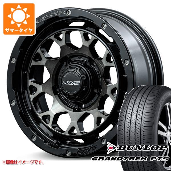 【タイヤ交換対象】スズキ ジムニーノマド JC74W用 サマータイヤ ダンロップ グラントレック PT5 225/70R16 103H レイズ デイトナ M9+ 6.0-16 タイヤホイール4本セット