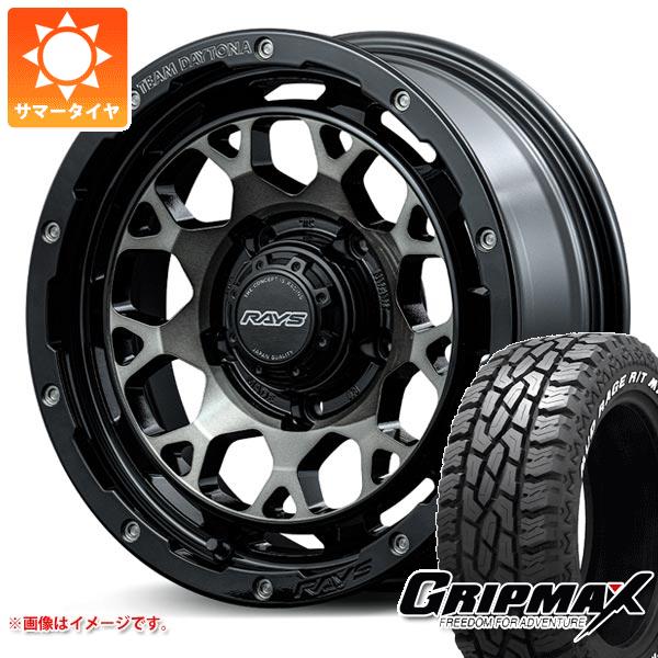 【タイヤ交換対象】ジムニーシエラ JB74W用 サマータイヤ グリップマックス マッドレイジ R/T MAX LT185/85R16 105/103Q ホワイトレター レイズ デイトナ M9 6.0-16 タイヤホイール4本セット