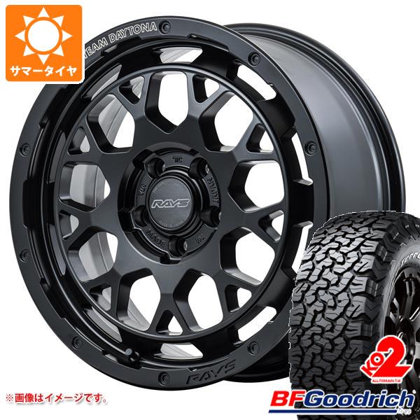 【タイヤ交換対象】5本セット ジープ ラングラー JK/JL系用 サマータイヤ BFグッドリッチ オールテレーンT/A KO2 33x12.50R17LT 120S ブラックレター レイズ デイトナ M9+ タイヤホイール5本セット