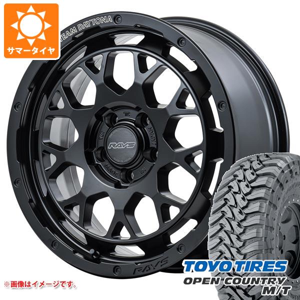 【タイヤ交換対象】ジープ ラングラー JK/JL系用 サマータイヤ トーヨー オープンカントリー M/T 35x12.50R17 LT 121P ブラックレター レイズ デイトナ M9+ タイヤホイール4本セット