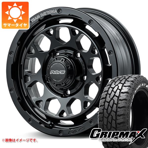 【タイヤ交換対象】ジムニー用 サマータイヤ グリップマックス マッドレイジ R/T MAX LT185/85R16 105/103Q ホワイトレター レイズ デイトナ M9+ 5.5-16 タイヤホイール4本セット