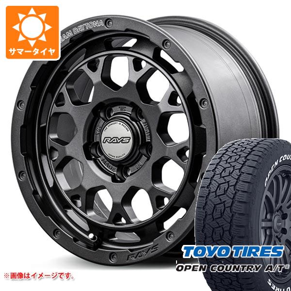 【タイヤ交換対象】エクリプスクロス GK系用 サマータイヤ トーヨー オープンカントリー A/T3 215/70R16 100T ホワイトレター レイズ デイトナ M9+ スペックM 7.0-16 タイヤホイール4本セット