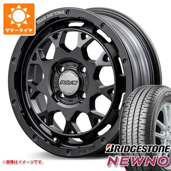 【タイヤ交換対象】エブリイバン DA17V用 サマータイヤ ブリヂストン ニューノ 165/60R15 77H レイズ デイトナ M9+ スペックM 5.0-15 タイヤホイール4本セット