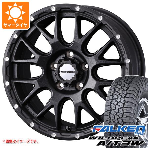 【タイヤ交換対象】エクリプスクロス GK系用 サマータイヤ ファルケン ワイルドピーク A/T3W 235/70R16 109T XL マッドヴァンス08 7.0-16 タイヤホイール4本セット