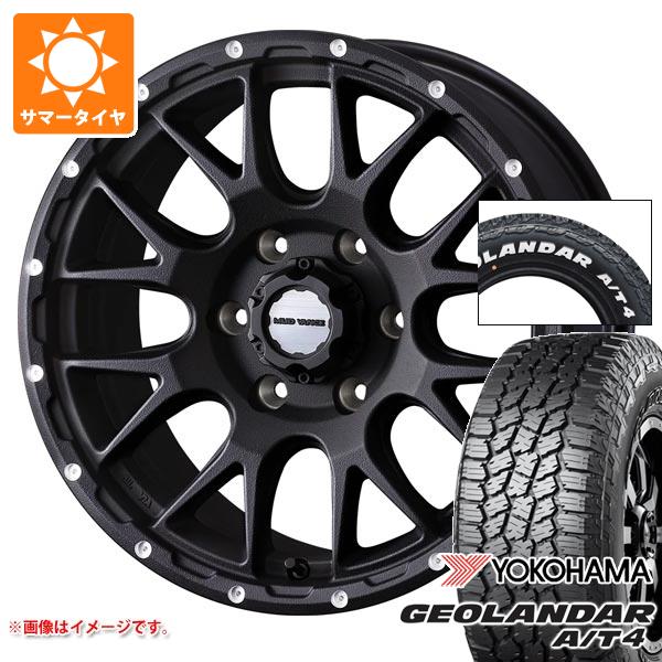 【タイヤ交換対象】トヨタ ハイエース 200系用 2026年製 サマータイヤ ヨコハマ ジオランダー A/T4 G018 215/65R16C 109/107S ホワイトレター マッドヴァンス08 6.5-16 タイヤホイール4本セット