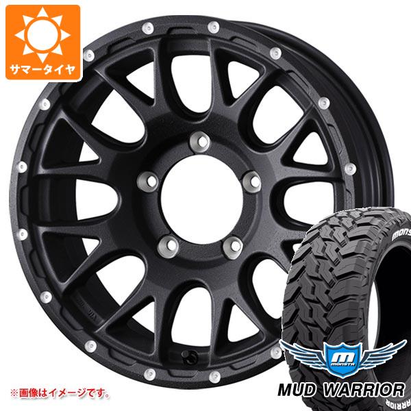 【タイヤ交換対象】スズキ ジムニーノマド JC74W用 サマータイヤ モンスタ マッドウォーリアー LT215/70R16 107/105Q ホワイトレター マッドヴァンス08 6.0-16 タイヤホイール4本セット
