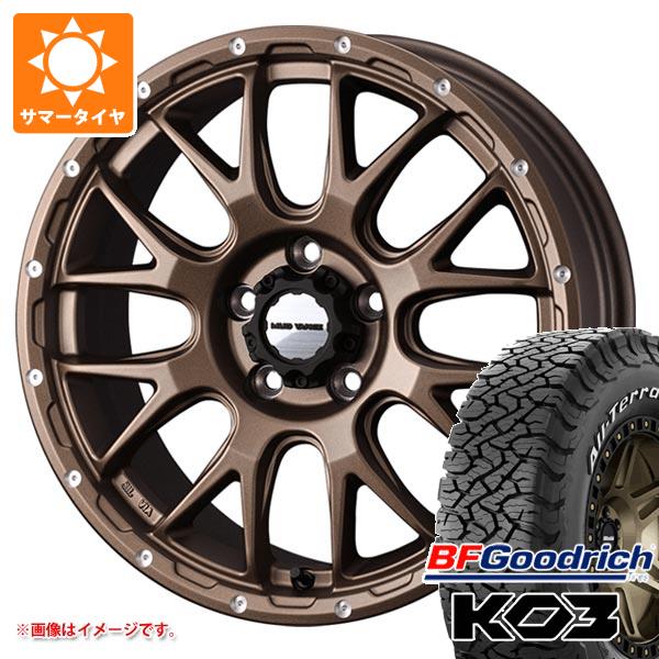 【タイヤ交換対象】エクリプスクロス GK系用 サマータイヤ BFグッドリッチ オールテレーンT/A KO3 LT235/70R16 110/107S ホワイトレター マッドヴァンス08 7.0-16 タイヤホイール4本セット