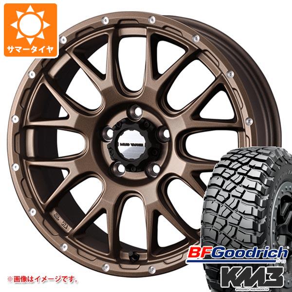 【タイヤ交換対象】T32エクストレイル用 サマータイヤ BFグッドリッチ マッドテレーンT/A KM3 LT245/65R17 111/108Q マッドヴァンス08 7.0-17 タイヤホイール4本セット
