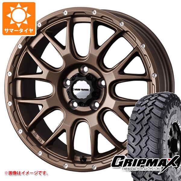 【タイヤ交換対象】CX-5 KE/KF系用 サマータイヤ グリップマックス マッドレイジ M/T LT235/70R16 106Q ホワイトレター マッドヴァンス08 7.0-16 タイヤホイール4本セット