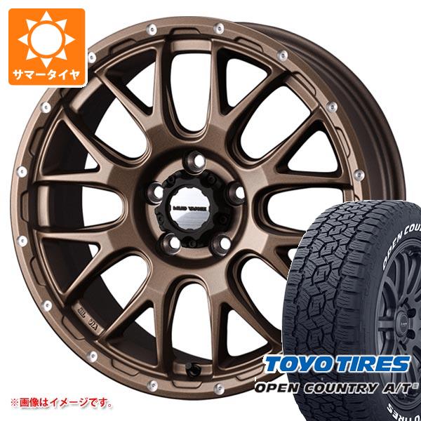 【タイヤ交換対象】エクリプスクロス GK系用 サマータイヤ トーヨー オープンカントリー A/T3 215/70R16 100T ホワイトレター マッドヴァンス08 7.0-16 タイヤホイール4本セット