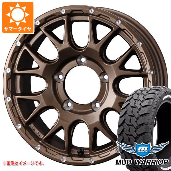 【タイヤ交換対象】スズキ ジムニーノマド JC74W用 サマータイヤ モンスタ マッドウォーリアー LT215/70R16 107/105Q ホワイトレター マッドヴァンス08 6.0-16 タイヤホイール4本セット