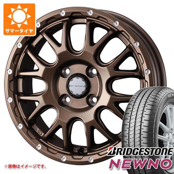 Rakuten - 【タイヤ交換対象】サマータイヤ 165/55R14 72V ブリヂストン ニューノ マッドヴァンス08 4.5-14 タイヤホイール4本セット