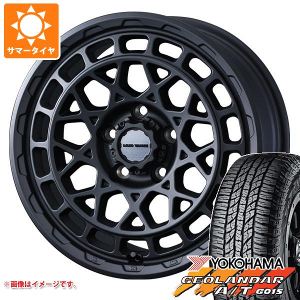【タイヤ交換対象】エクリプスクロス GK系用 サマータイヤ ヨコハマ ジオランダー A/T G015 235/65R17 108H XL ブラックレター マッドヴァンスX タイプM 7.0-17 タイヤホイール4本セット