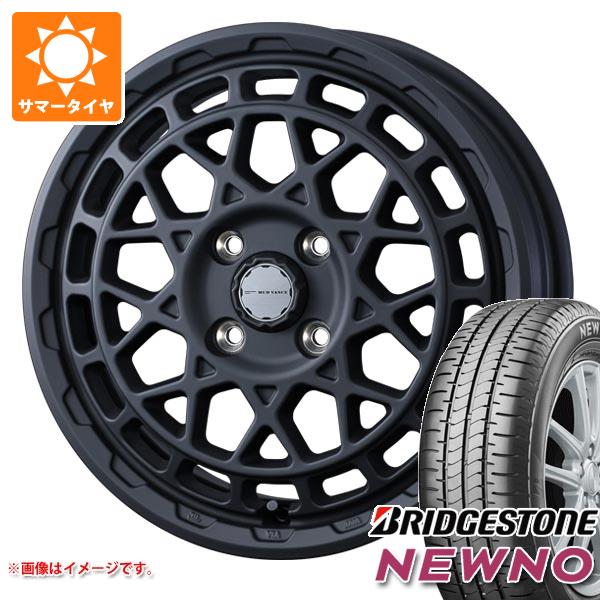 【タイヤ交換対象】キャリイ DA16T用 サマータイヤ 2023年製 ブリヂストン ニューノ 165/65R15 81S マッドヴァンスX タイプM 4.5-15 タイヤホイール4本セット