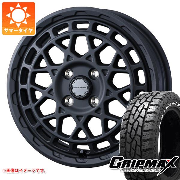 【タイヤ交換対象】エブリイバン DA17V用 サマータイヤ グリップマックス マッドレイジ R/T MAX 145R14C 85/83Q ホワイトレター マッドヴァンスX タイプM 4.5-14 タイヤホイール4本セット