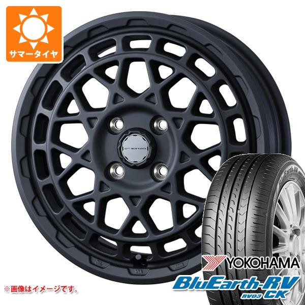 【タイヤ交換対象】キャリイ DA16T用 サマータイヤ ヨコハマ ブルーアースRV RV03CK 165/60R15 77H マッドヴァンスX タイプM 4.5-15 タイヤホイール4本セット