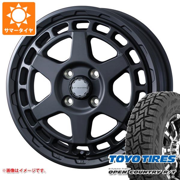 【タイヤ交換対象】キャリイ DA16T用 2025年製 サマータイヤ トーヨー オープンカントリー R/T 165/80R14 97/95N ホワイトレター マッドヴァンスX タイプS 4.5-14 タイヤホイール4本セット