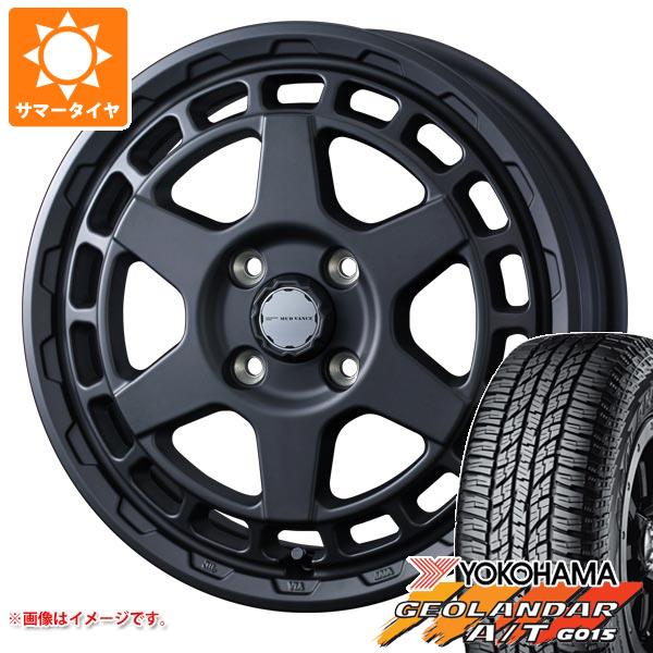 【タイヤ交換対象】キャリイ DA16T用 2025年製 サマータイヤ ヨコハマ ジオランダー A/T G015 165/60R15 77H ブラックレター マッドヴァンスX タイプS 4.5-15 タイヤホイール4本セット