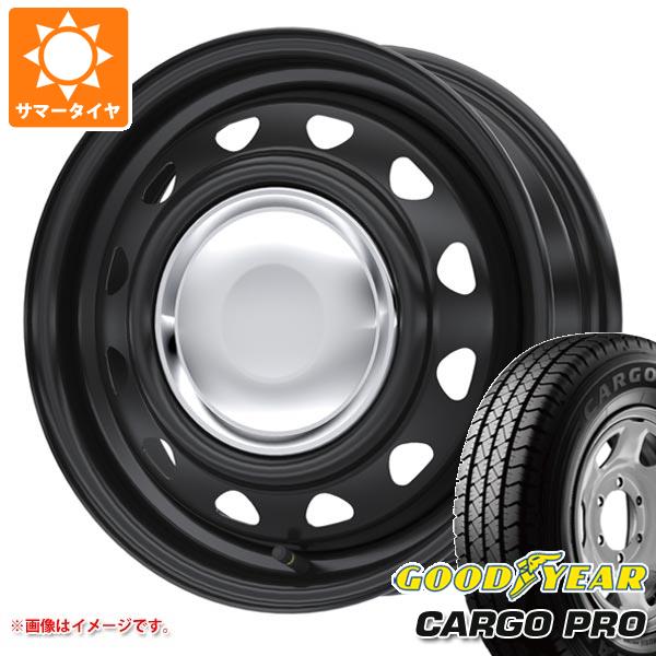 【タイヤ交換対象】ハイエース 200系用 サマータイヤ グッドイヤー カーゴ プロ 195/80R15 107/105N ネオキャロ 6.0-15 タイヤホイール4本セット