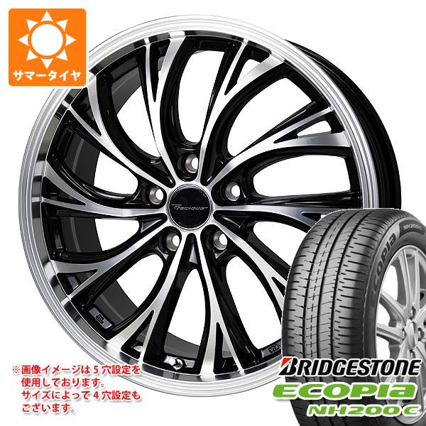 【タイヤ交換対象】サマータイヤ 175/55R15 77V ブリヂストン エコピア NH200C プレシャス HS-2 5.5-15 タイヤホイール4本セット