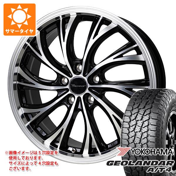 【タイヤ交換対象】サマータイヤ 155/65R14 75H ヨコハマ ジオランダー A/T4 G018 ブラックレター G018A プレシャス HS-2 4.5-14 タイヤホイール4本セット