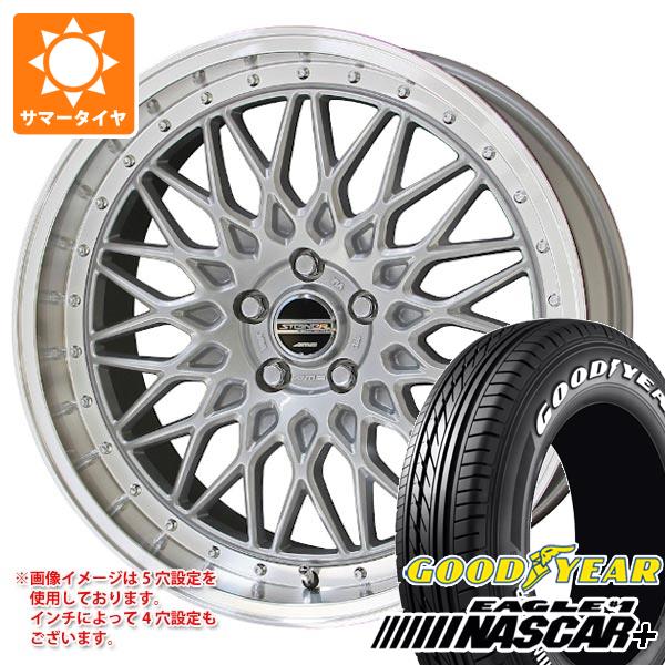 【タイヤ交換対象】ハイエース 200系用 2026年製 サマータイヤ グッドイヤー イーグル ＃1 ナスカープラス 215/65R16C 109/107R ホワイトレター シュタイナー FTX 6.5-16 タイヤホイール4本セット