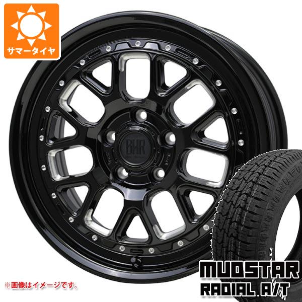 【タイヤ交換対象】T31エクストレイル用 サマータイヤ マッドスター ラジアル A/T 215/65R16C 109/107L ホワイトレター バークレイハードロック ヒューロン 7.0-16 タイヤホイール4本セット