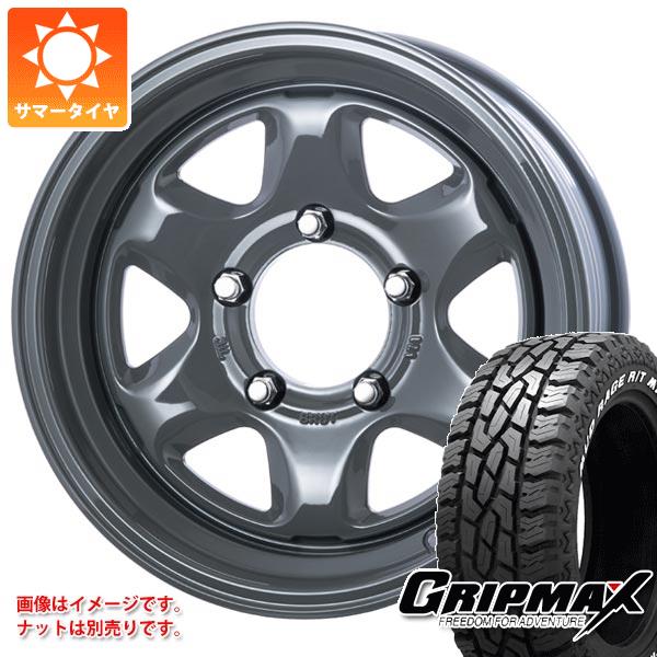 【タイヤ交換対象】5本セット スズキ ジムニーノマド JC74W用 サマータイヤ グリップマックス マッドレイジ R/T MAX LT185/85R16 105/103Q ホワイトレター ブルート BR-44 6.5-16 タイヤホイール5本セット
