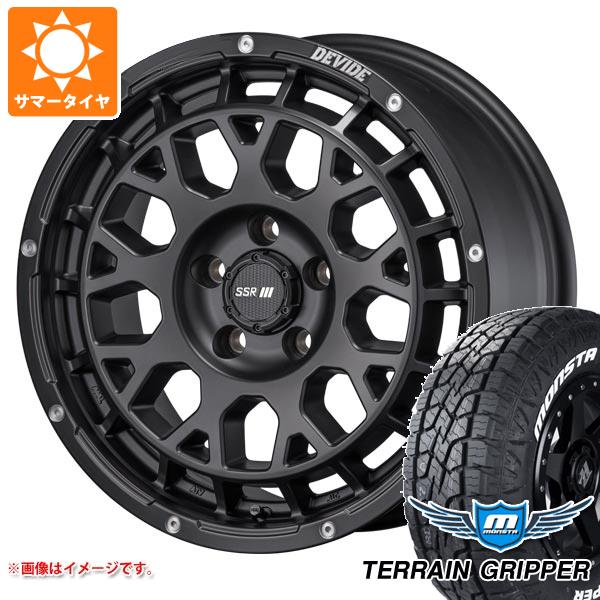 【タイヤ交換対象】エクリプスクロス GK系用 サマータイヤ モンスタ テレーングリッパー 215/70R16 107/105Q LT ホワイトレター SSR ディバイド G:M 7.0-16 タイヤホイール4本セット