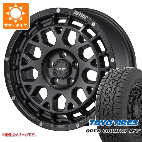 【タイヤ交換対象】エクリプスクロス GK系用 サマータイヤ トーヨー オープンカントリー A/T3 215/70R16 100T ブラックレター SSR ディバイド G:M 7.0-16 タイヤホイール4本セット