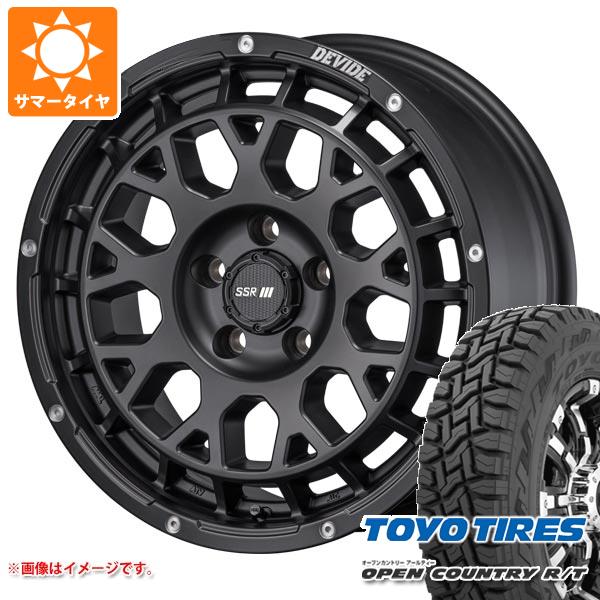 【タイヤ交換対象】CX-5 KE/KF系用 サマータイヤ トーヨー オープンカントリー R/T 215/70R16 100Q ブラックレター SSR ディバイド G:M 7.0-16 タイヤホイール4本セット