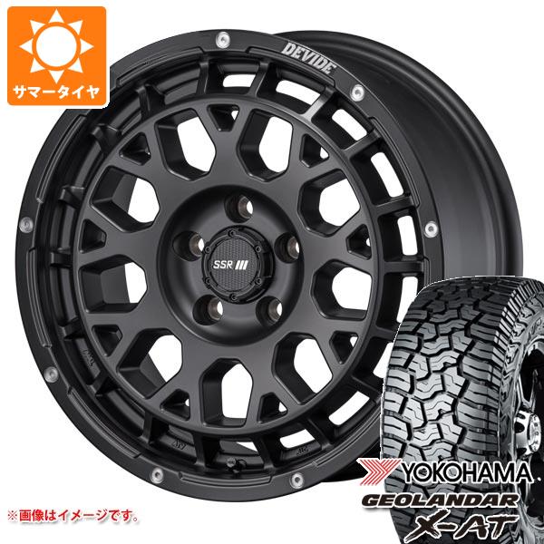 【タイヤ交換対象】アウトランダー GF/GG系用 サマータイヤ ヨコハマ ジオランダー X-AT G016 LT215/70R16 100/97Q ブラックレター SSR ディバイド G:M 7.0-16 タイヤホイール4本セット
