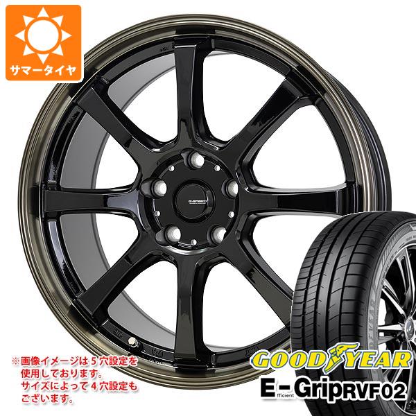 【タイヤ交換対象】サマータイヤ 215/65R16 98H グッドイヤー エフィシエントグリップ RVF02 ジースピード P-08 6.5-16 タイヤホイール4本セット