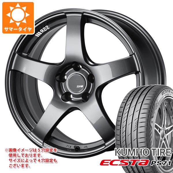 Rakuten - 【タイヤ交換対象】サマータイヤ 225/45R18 95Y XL クムホ エクスタ PS71 SSR GTV01 8.5-18 タイヤホイール4本セット