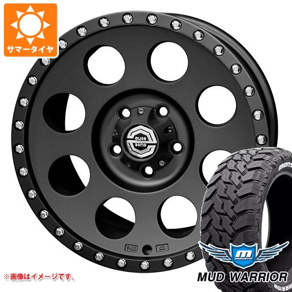 【タイヤ交換対象】アウトランダー GF/GG系用 サマータイヤ モンスタ マッドウォーリアー LT235/70R16 104/101Q ホワイトレター ソリッドレーシング アイメタル X 32 8.0-16 タイヤホイール4本セット