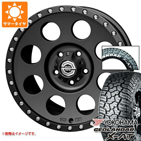 【タイヤ交換対象】ミツビシ エクリプスクロス GK系用 サマータイヤ ヨコハマ ジオランダー X-AT G016 225/70R16 103S ホワイトレター ソリッドレーシング アイメタル X 32 8.0-16 タイヤホイール4本セット